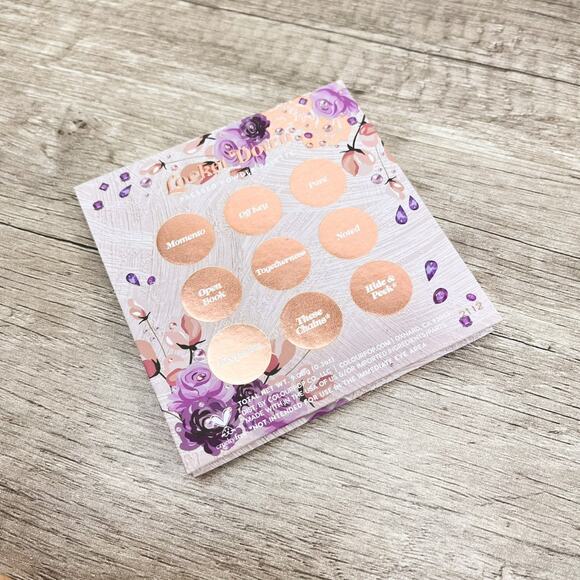 Colourpop 9 Pan Eyeshadow Palette Locket Down New Shimmer & Matte Plum - Picture 3 of 3